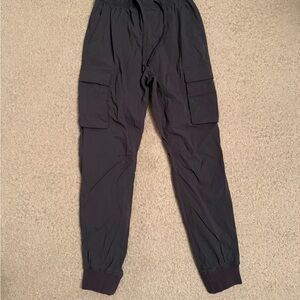 Men's Gray Nylon Cargo Pants